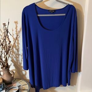 Slinky Brand Royal Blue Long Sleeve Top